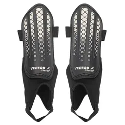 Vector X Samba White & Black Shinguard for Juniors-image-61