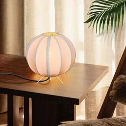 Homesake White Wood Traditional Bowl Table Lamp with Shade-0