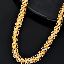 VOJ Gold Dual Plated Designer Chain for Men-picture-6