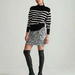 Cover Story Black & White Striped Pullover-picture-20