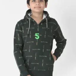 Crimsoune Club Kids Green Printed Full Sleeves Sweatshirt-image-17