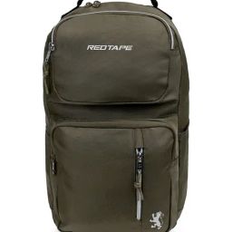 Red Tape Olive Laptop Backpack-image-10