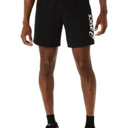Asics Men's Performance Black Logo Sweat Shorts-picture-20