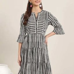 Libas Black Stripes Dress-picture-40