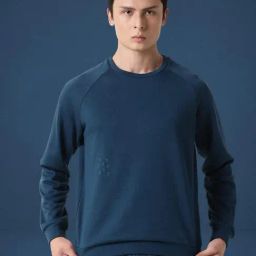 Rare Rabbit Green Cotton Regular Fit Solid Sweatshirt-image-65