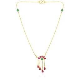 Malabar Gold & Diamonds BIS hallmarked (916) 22k Yellow Gold Necklace for Women,Close to Neck-image-28