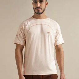 Andamen Beige Regular Fit Printed T-Shirt-image-87
