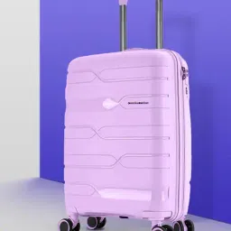 Nasher Miles Paris Hard-sided Polypropylene Cabin  Purple 20 inch |55cm Trolley bag-image-18