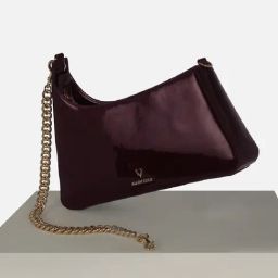 Allen Solly Maroon Solid Free Size Tote Handbag-52
