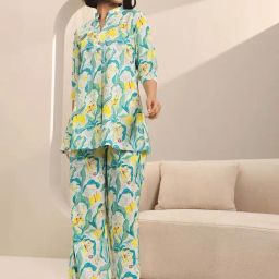 Libas Green Printed Pyjamas Set-picture-46