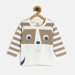 MINIKLUB Kids White Printed Full Sleeves T-Shirt-image-46