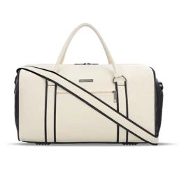 LAVIE SPORT Pilot Black & Off White Medium Duffle Bag-image-43