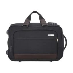 LAVIE SPORT Matrix Black & Choco Medium Duffle Bag-image-2
