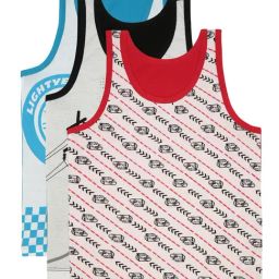 Bodycare Kids Assorted Printed Vest (Pack Of 3)-image-55