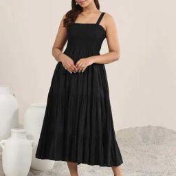 Libas Black Solid Dress-image-21
