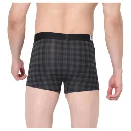 UnderJeans by Spykar Black Check Trunks image 2