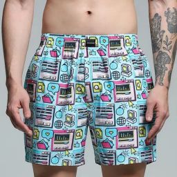 Jack & Jones Blue Cotton Regular Fit Printed Boxers-image-41
