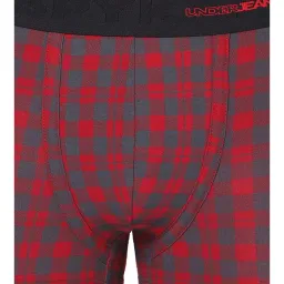 UnderJeans by Spykar Red & Grey Check Trunks image 4