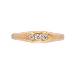 C. Krishniah Chetty Group 22k Timeless Brilliance Gold Ring with Cubic Zirconia for Women-picture-12