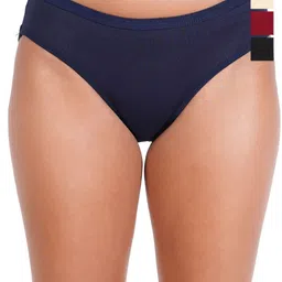 Liigne Pack Of 4 Cotton Mid-Rise Basic Briefs VCPC1985-XS-image-62