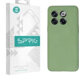 Sprig Liquid Silicone Back Cover for Oneplus 10T 5G (Green)-image-84