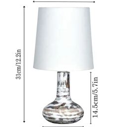 Homesake Multicolor Wood Modern Table Lamp with Shade image 5