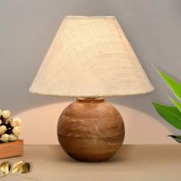 Homesake Grey Wood Round Table Lamp-image-50