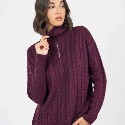 Styli Purple Plain Sweater-picture-17