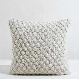Westside Home Beige Melange Popcorn Textured Cushion Cover-image-33