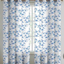 Aura Unisex Set of 2 Floral Long Door Curtain-19