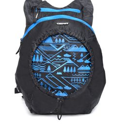 Gear Unisex Black Printed Foldable Backpack-21
