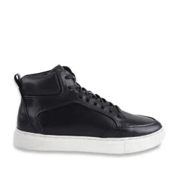 Ezok Men's Black Ankle High Sneakers-picture-9