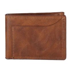 ZEVORA Brown Casual Leather Bi-Fold Wallet for Men-image-45