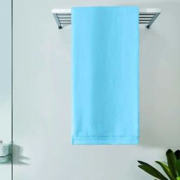 DDecor Midas Blue Cotton 600 GSM Bath Towel - Set of 1-21