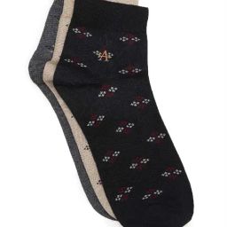 Arrow Multicolored Printed Socks Pack of 3-picture-18