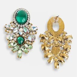 Sohi Gold Plated Party Designer Stone Drop Earrings image 4