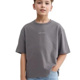 Rare Ones Boys Grey Cotton Graphic T-Shirt-image-84