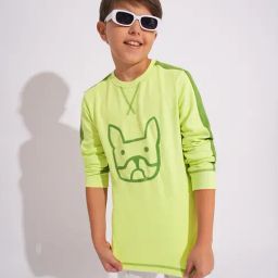 Jack & Jones Junior Kids Green Cotton Graphic T-Shirt-picture-46