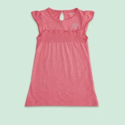 Pantaloons Baby Pink Cotton Regular Fit Dress-image-123