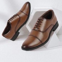 Fausto Men's Tan Oxford Shoes-image-86