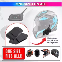 Amici Auto Intercom Mounting Clip Over Ear Compatible with Ejeas V6, V6 Pro, V4 Plus Intercom (Pack of 2) image 3