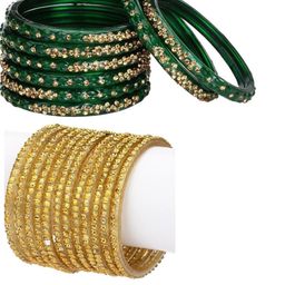 1ST TIME Green Alloy Bangle-42