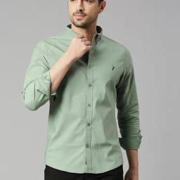 Thomas Scott Green Slim Fit Shirt-image-64