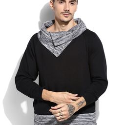 Campus Sutra Grey & Black Sweatshirt-image-37