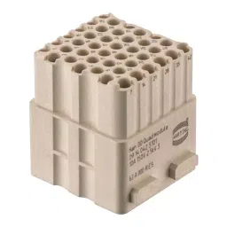 Harting Heavy Duty Connector Inserts / Modules HEAVY DUTY MODULE, RCPT, 42POS, 14AWG, 09140423101-20