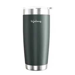 Lifelong Green & Silver-Toned Single Stainless Steel Solid Double Wall Vacuum Water Bottle-picture-48