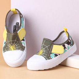 Cute Walk by Babyhug Velcro Closure Embroidered Casual Shoes - Green-image-59