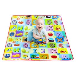 FunBlast Double Sided Baby Mat Carpet with Zip Bag to Carry(5 X 5 Feet) - Color May Vary-23