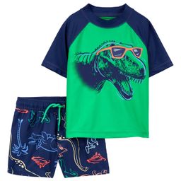 Carter's 2-Piece Rashguard Swim Set - Navy & Green-image-60