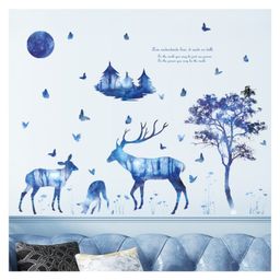 Jaamso Royals Colorful Peony Rose Wall Decals Kids Home Decor Wallsticker-image-85